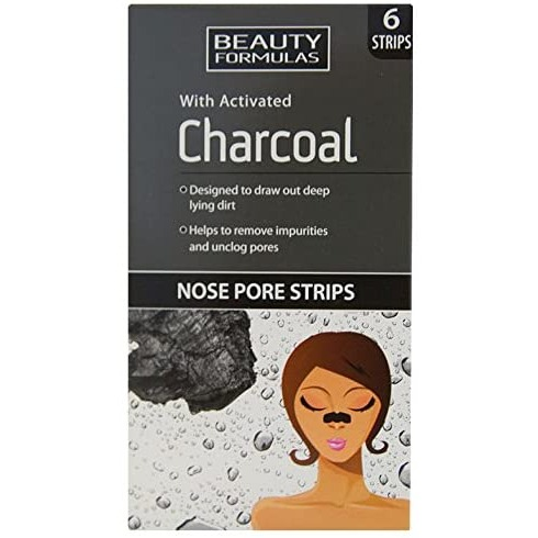 Beauty Formulas Activated Charcoal Nose Pore Strips - 6 Strips