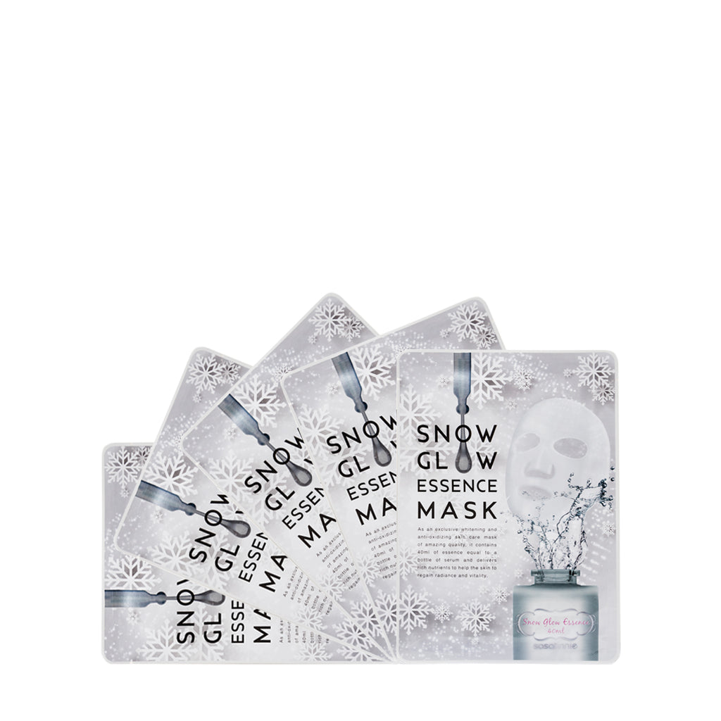 Sasatinnie Snow Glow Essence Mask 5PCS