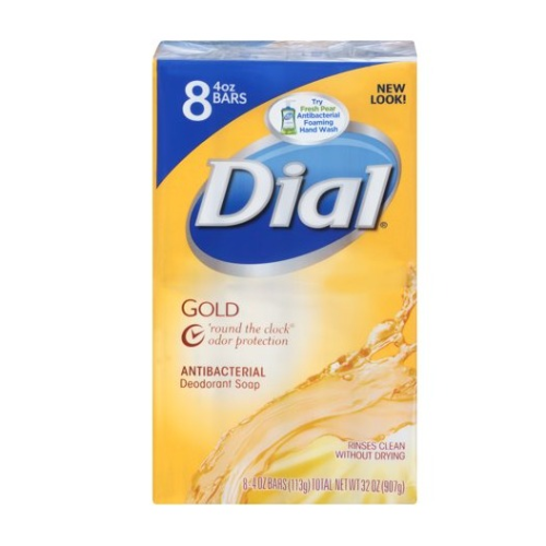 Dial Bar Gold Antibacterial Deodorant Soap, 4 oz ea 8 ct