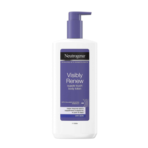 Neutrogena Visibly Renew Body Lotion 400ml Dry Skin Collagen Boost Minerals
