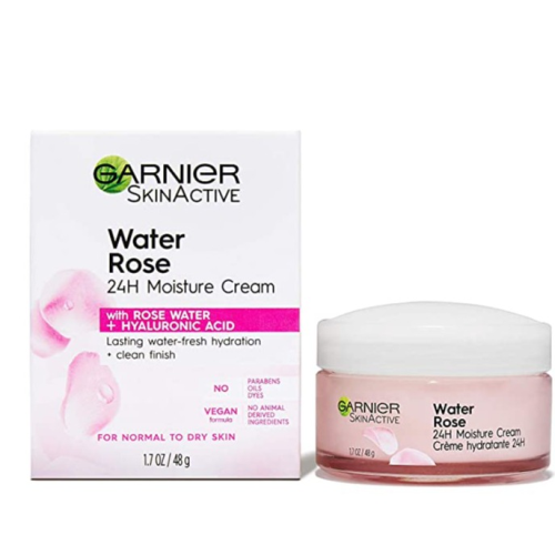 Garnier SkinActive 24H Moisture Cream with Rose Water and Hyaluronic Acid, Face Moisturize