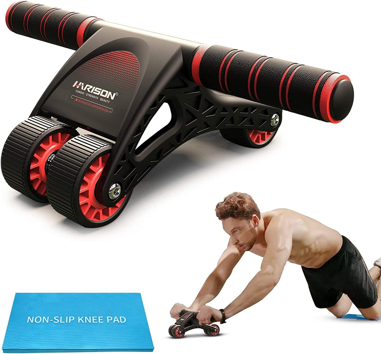 HARISON Ab Roller Wheel for Core Abdominal Exercise Home Gym Strength Workouts