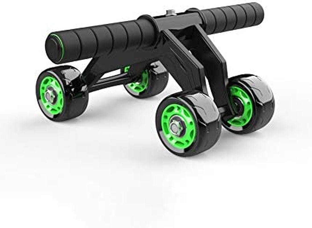 Nobrand 4 Wheels AB Roller, Multifunctional Advanced Abdominal Exercise Equipment for Core Four Wheel Abdominal Wheel Workouts Frog Style 4 Wheels Abdominal Muscle Bearing Abdominal Fitness for Gym