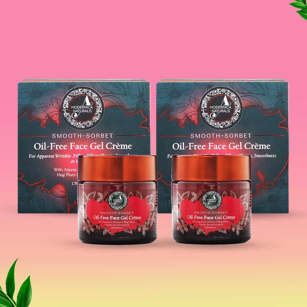 Smooth-Sorbet | Oil-Free Face Gel Crème | For Apparent Wrinkle-Filling Effect, Clarity, Smoothness & Hydration - Pack of 2