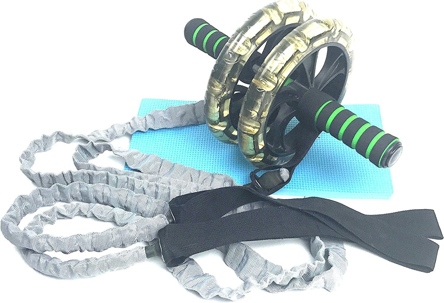 Souletics Health Solutions Six Pack Abs Ab Roller with Resistance Bands | Best Abs Workout | Learn How to Lose Belly Fat Each Ab Roller Comes with Ebook 12 Ways on How to Lose Belly Fat