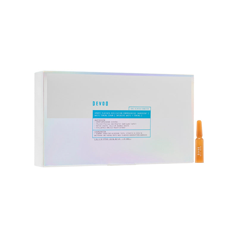 Devdo Human Placenta Biocell Replication + Dual Stem Cell White Toning Serum Treatment 30PCS