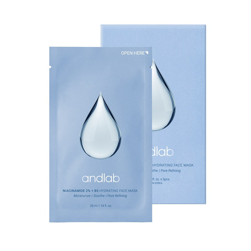 Andlab Niacinamide 2%+B5 Hydrating Face Mask  35ML X 5PCS
