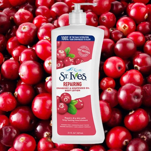 ST IVES REPAIRING CRANBERRY & GRAPESEED OIL BODY LOTION