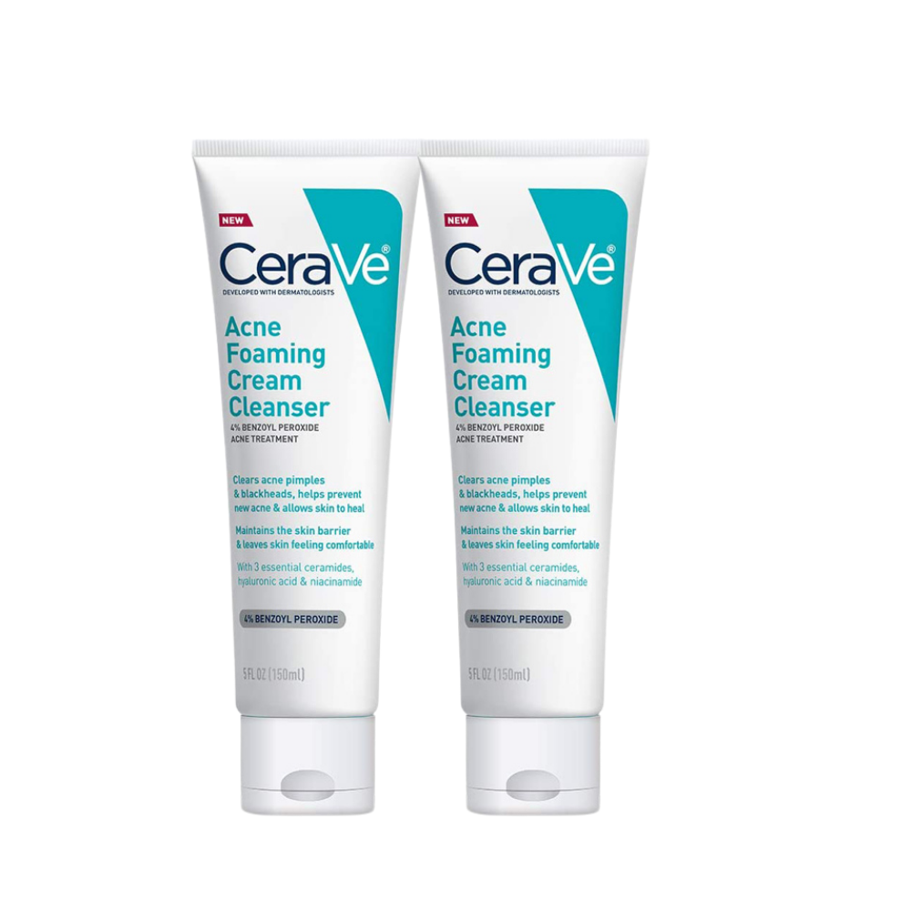 CeraVe Acne Foaming Cream Cleanser-Cleanses and Clear Acne-5fl.oz/150ml