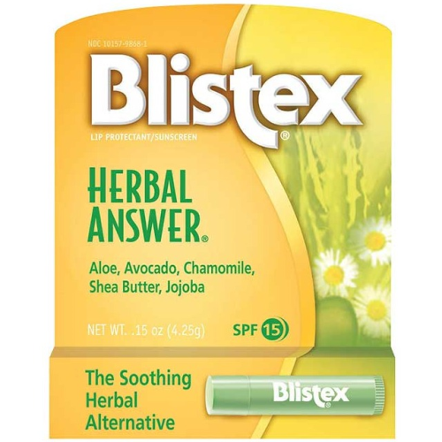 Blistex, Lip Protectant/Sunscreen, SPF 15, Herbal Answer
