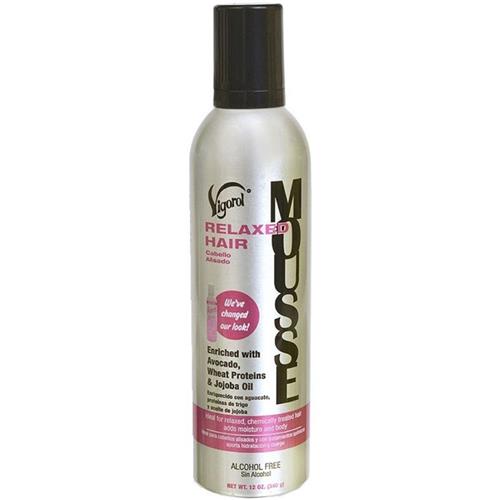 Vigorol Mousse For Relaxed Hair Enriched With Avocado, wheat Proteins And Jojoba Oil, 12 oz