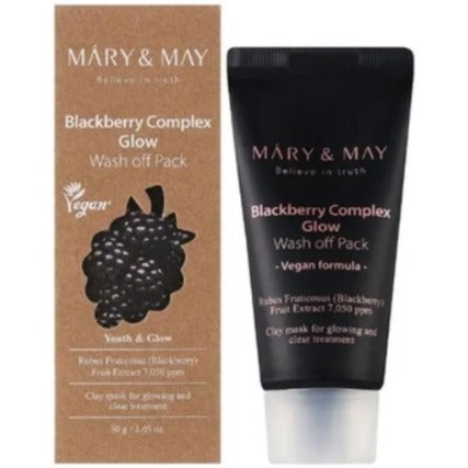 Mary&May Blackberry Complex Glow Wash Off Pack with Blackberries 30 g