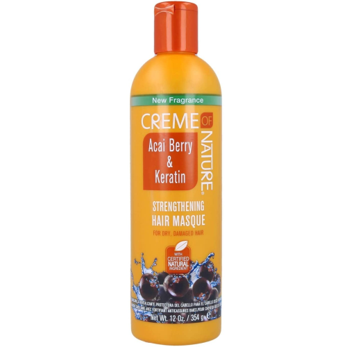 Creme of Nature Acai Berry & Keratin Strengthening Hair Masque for Dry Damaged Hair 354g /12oz