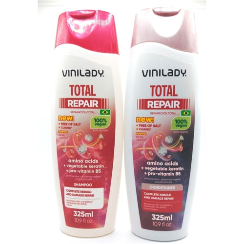 Vini Lady Total Repair With Amino Acids, Vegetable Keratin & Pro Vitamin B5 325ml