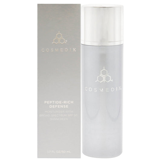 Peptide-Rich Defense Moisturizer SPF 50 by CosMedix for Unisex - 1.7 oz Moisturizer
