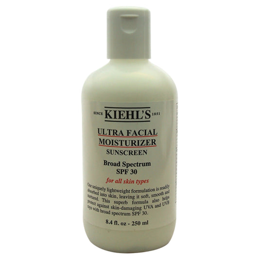 Ultra Facial Moisturizer SPF 30 For All Skin Types by Kiehls for Unisex - 8.4 oz Moisturizer