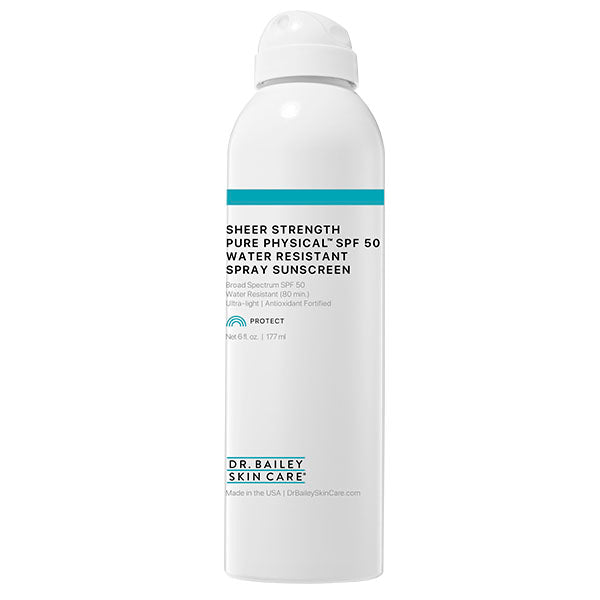 Sheer Strength Pure Physical Water Resistant Spray Sunscreen, SPF 50