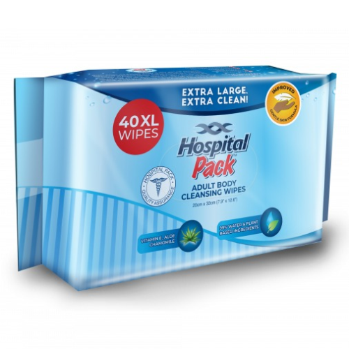 Hospital Pack Adult Washcloths 40's