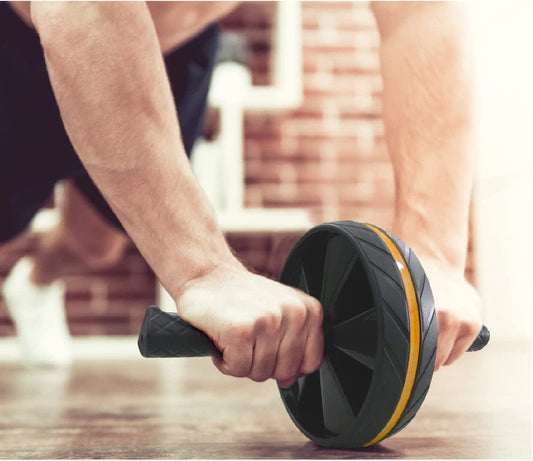 Balance 1 Detachable AB Wheel W/Knee Pad(Red)-Ab Roller Wheel, Abs Workout Equipment for Abdominal & Core Strength Training, Exercise Wheels for Home Gym Fitness, Ab Machine.