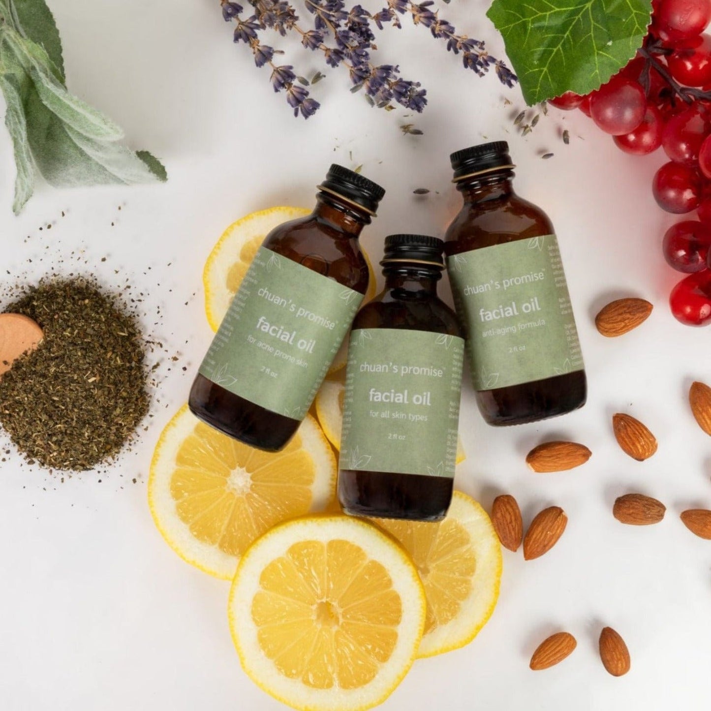 Facial Oil - For All Skin Types, Acne Prone and Anti-Aging