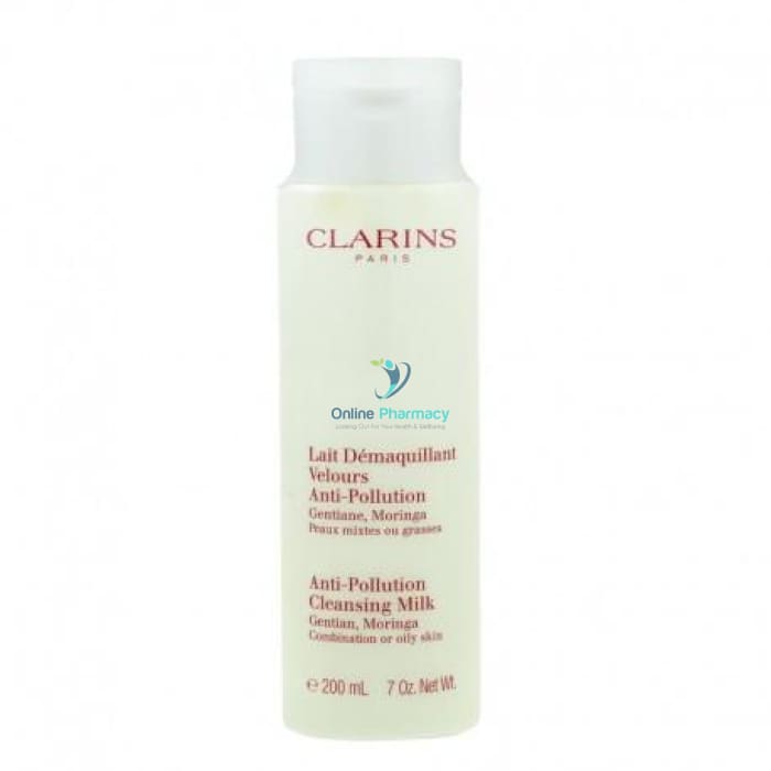 Clarins Anti-Pollution Cleansing Milk- Prevent Blackheads & Clogged Pores