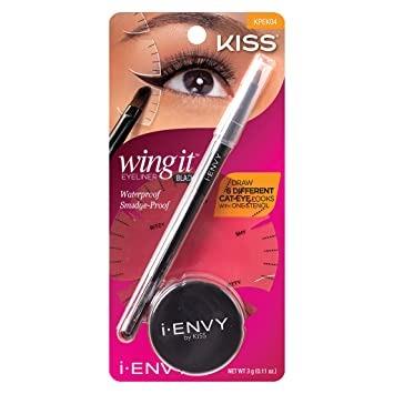 Kiss i Envy Wing it Gel Eyeliner With Stencil - Black