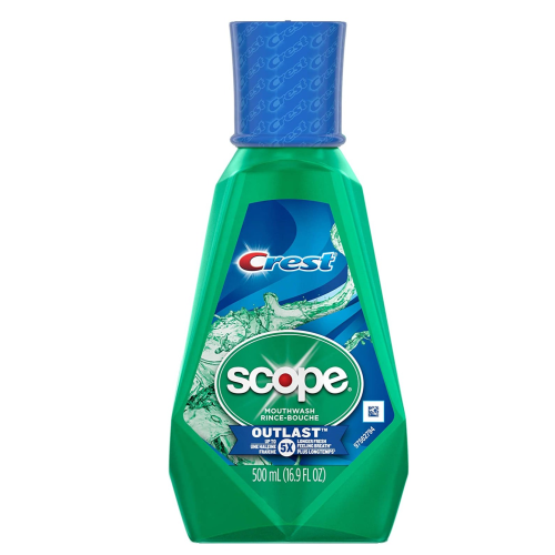 Crest Scope Outlast Mouthwash, Long Lasting Mint, 16.9 fl oz