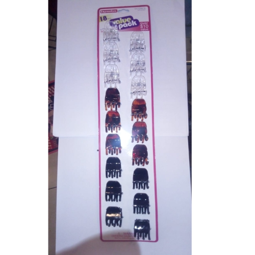 EXPRESSIONS 18 PIECE MINI CLAW CLIPS