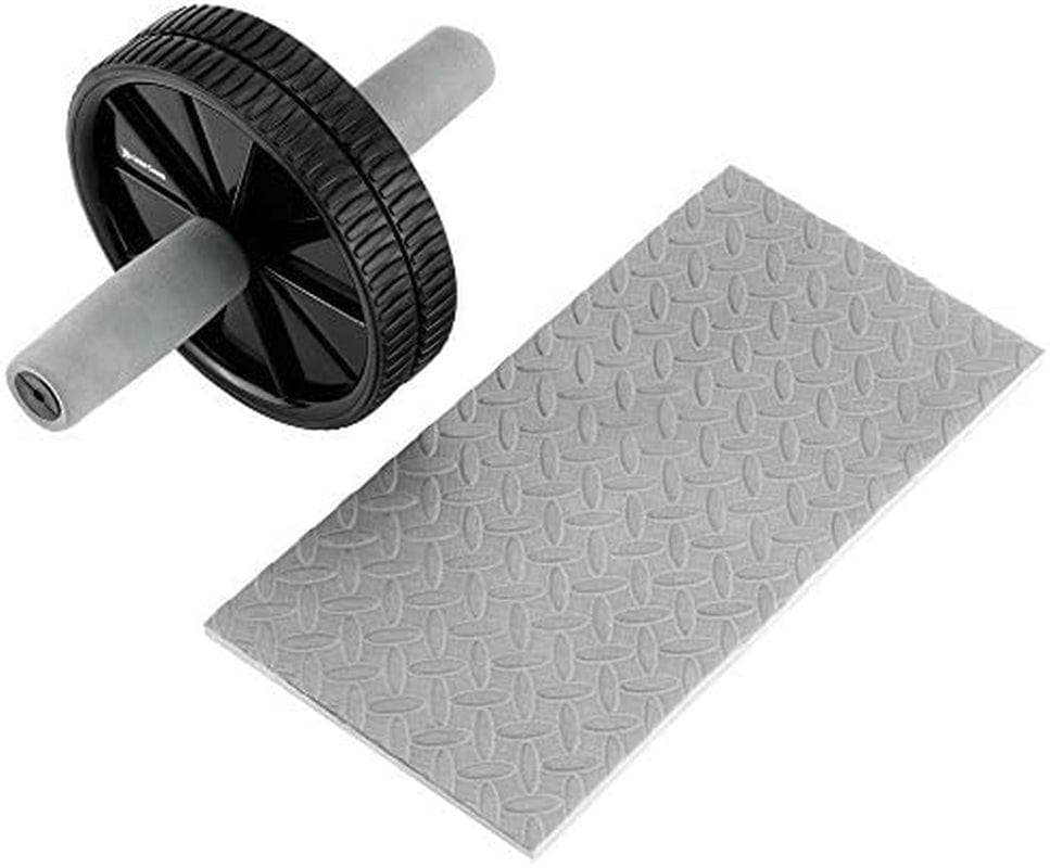 Gold Coast Ab Wheel Roller with Knee Mat - Abdominal, Core and Full Body Strength Exercise Equipment