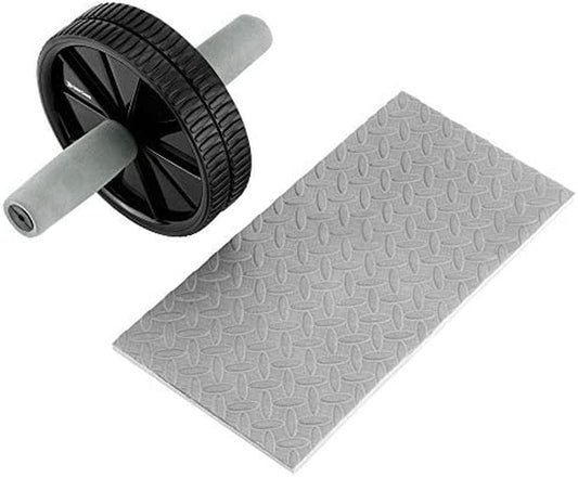 Gold Coast Ab Wheel Roller with Knee Mat - Abdominal, Core and Full Body Strength Exercise Equipment