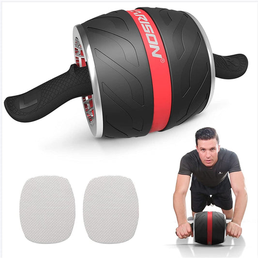 HARISON Ab Roller, Rebounding Ab Roller Wheel with Knee Pads, Ab Wheel for Core and Abdominal Workout
