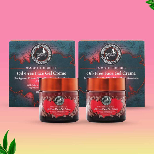 Smooth-Sorbet | Oil-Free Face Gel Crème | For Apparent Wrinkle-Filling Effect, Clarity, Smoothness & Hydration - Pack of 2