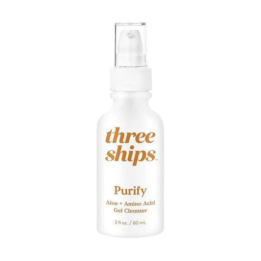 Three Ships Purify Aloe + Amino Acid Gel Cleanser 60mL